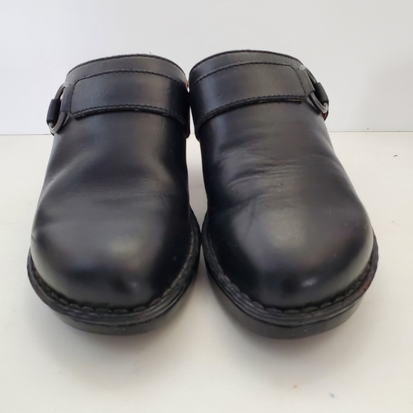 Born Black Leather Slip on Mules Size 10 - Picture 3 of 13